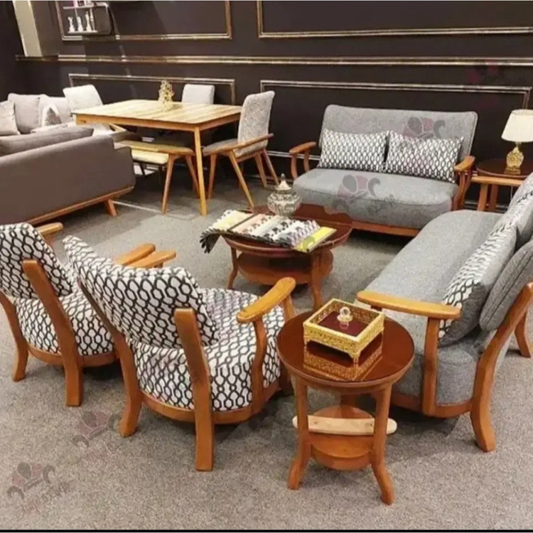 مبل لهستانی ست 7 نفره و 8 نفره با سبک کلاسیک / استیل (الهام از نئوکلاسیک اروپایی)