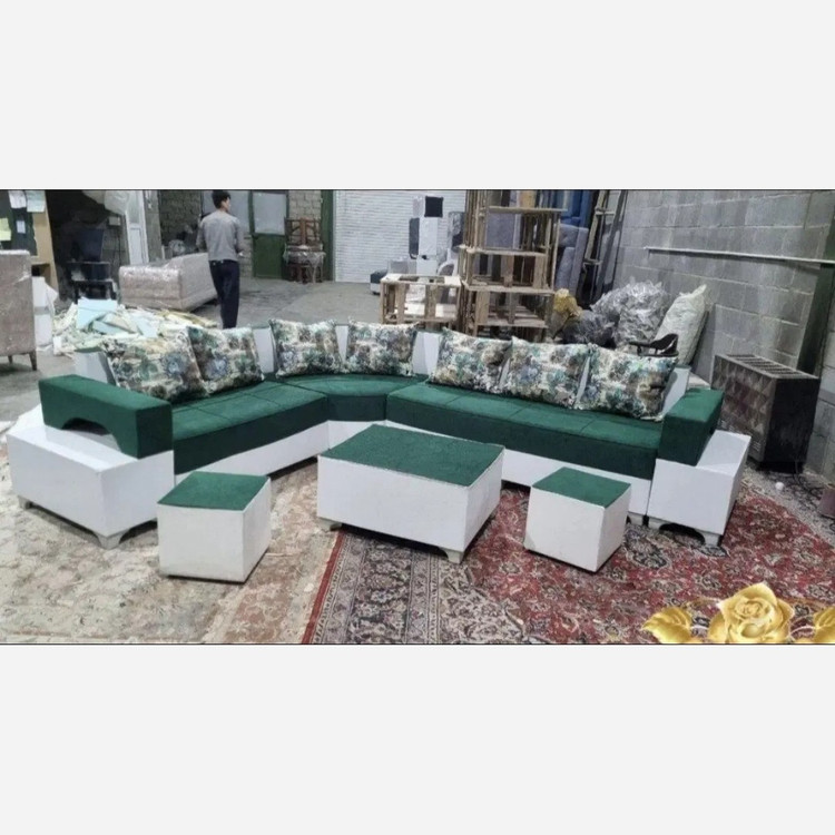 مبل و مبلمان ال کنج نشیمن دسته دار ست 6 نفره ترکیب 1+2+3