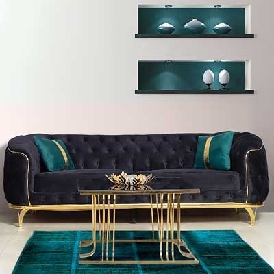 مبل و مبلمان راحتی لاوین لمسه دست حرفه ای ست 8 نفره ترکیب 1+1+3+3