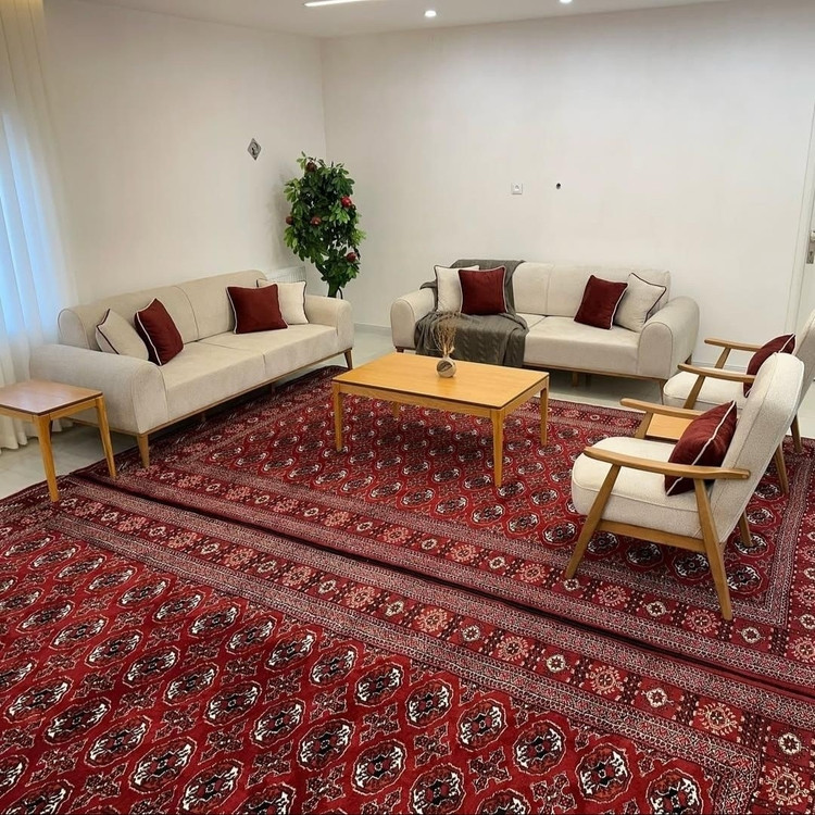 مبل و مبلمان مینیمال تکی چوبی ست 8 نفره ترکیب 1+1+3+3