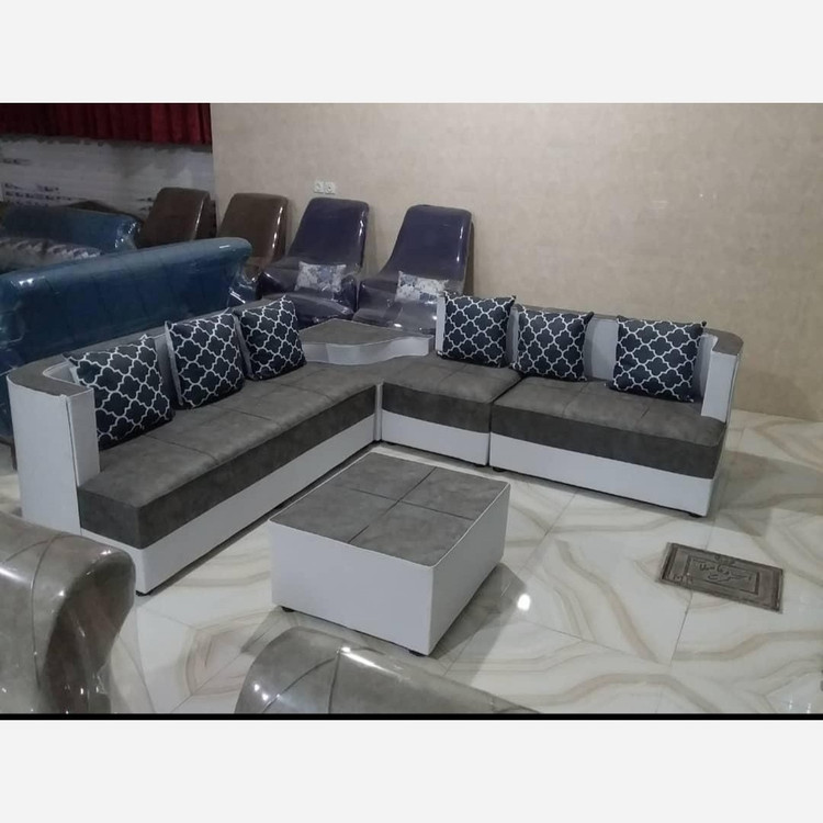 مبل و مبلمان ال کنج ساده پرطرفدار ست 6 نفره ترکیب 1+2+3