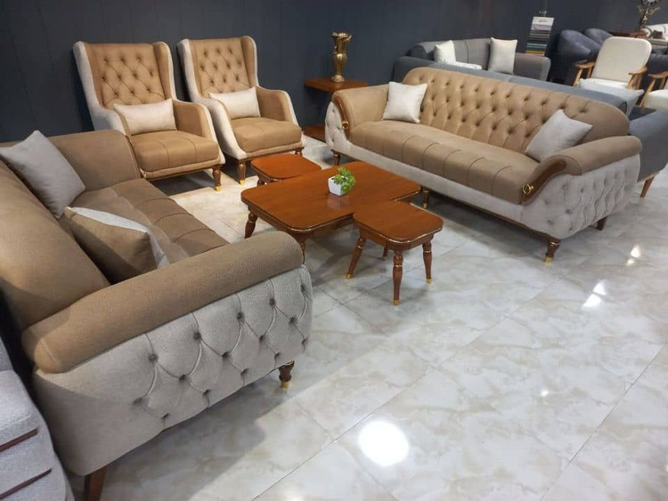مبل و مبلمان راحتی پاریس لمسه دست حرفه ای ست 7 نفره ترکیب 1+1+2+3
